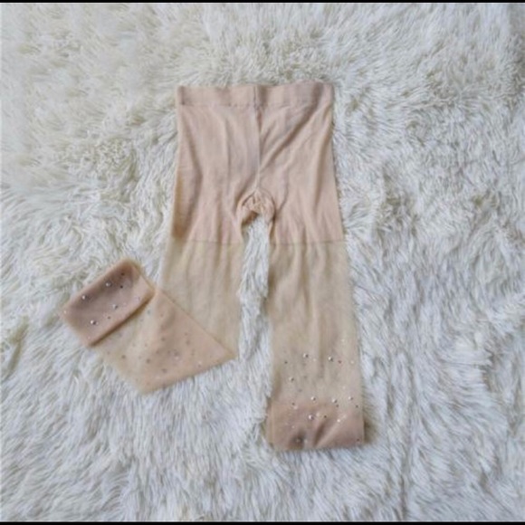 Nude Rhinestone Hosiery - Picture 2 of 2